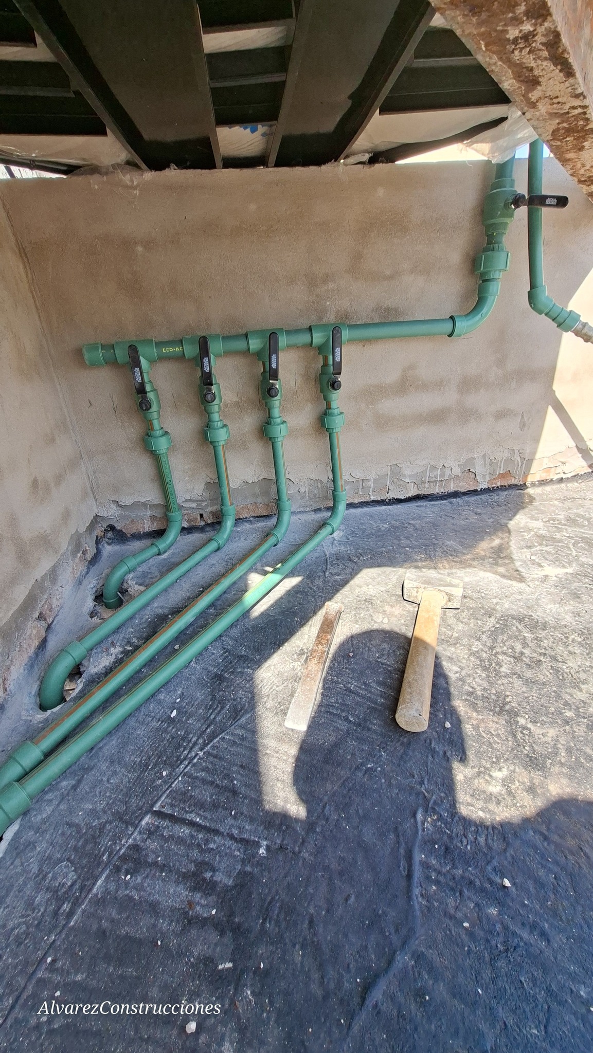 Trabajo realizado de plomería